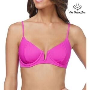 Ambrielle Ribbed Bra Bikini Top Size XL